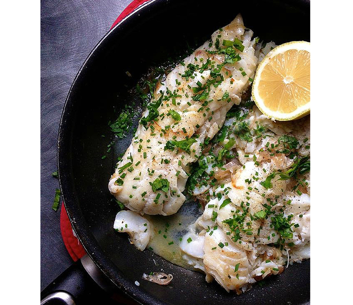 Recipe How To Make Pan Roasted Cod With Fresh Herbs And Lemon Men S