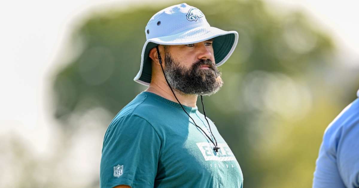 Jason Kelce Goes Viral Over Blasphemous Sticker on His Cybertruck