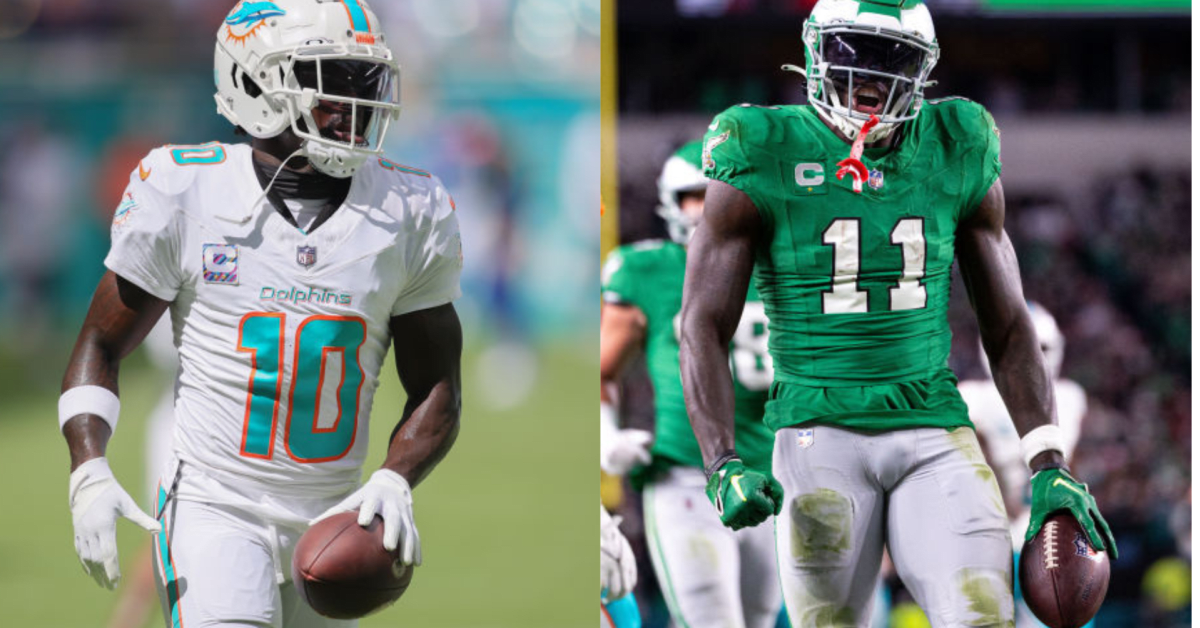 Dolphins' Tyreek Hill & Eagles' A.J. Brown on Historic Pace - and MVP ...