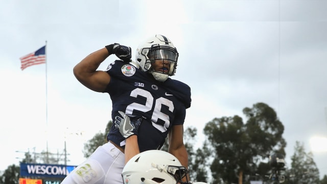 Saquon Barkley in the ESPN body issue 