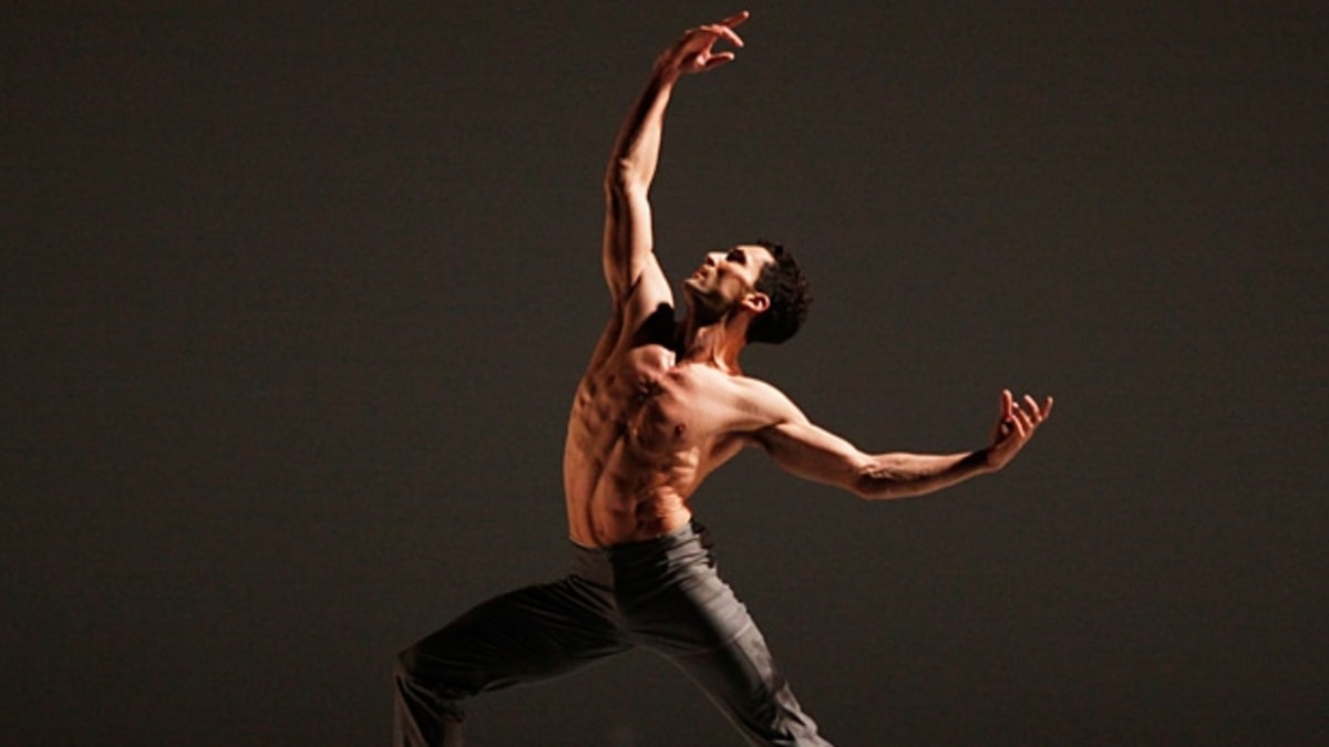 Professional Caucasian Male Ballet Dancer Flexible Athletic Man