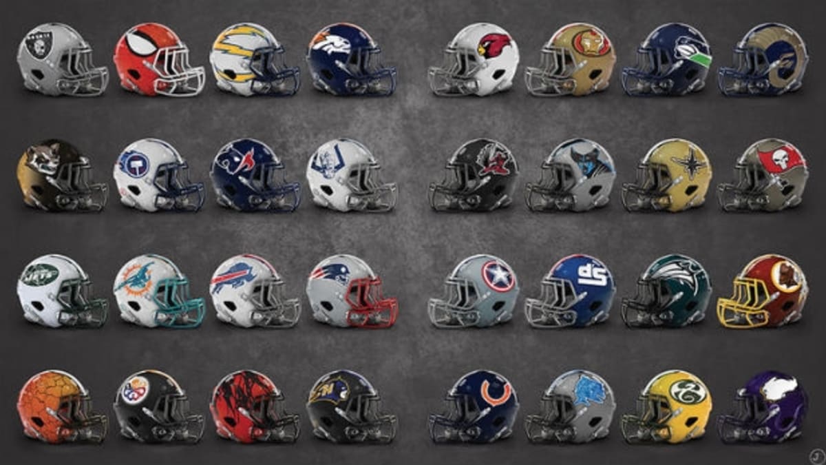 These Marvel/NFL mashups might be the best imaginary helmets yet 