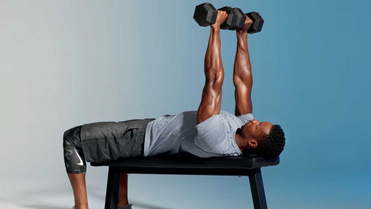 2 dumbbells and this 12-minute standing arm workout to build biceps and  triceps muscles