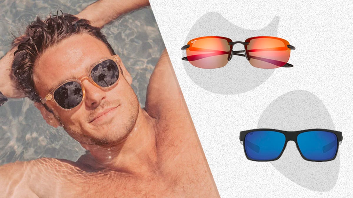 Mens Sports Sunglasses,Mens Polarized Sunglasses,Pool Sunglasses for Men  Sunglasses with Glasses Rope