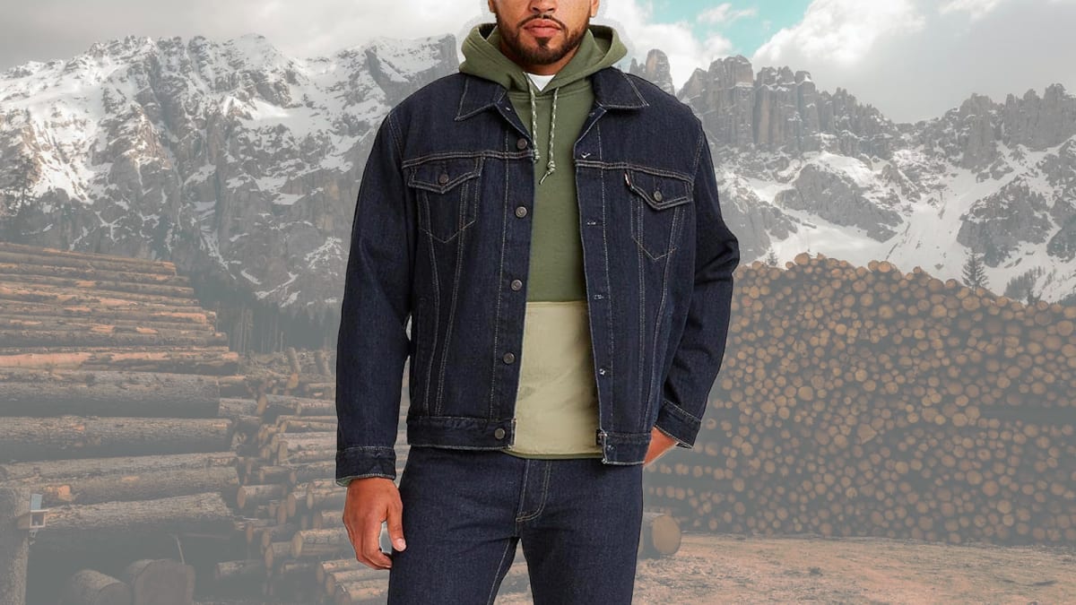 Buy Levis Men Blue Solid Denim Jacket - Jackets for Men 8197939 | Myntra