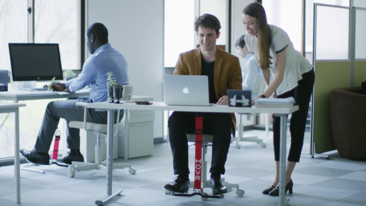 Hovr, the under-desk swing for your feet, aims to make fidgeting