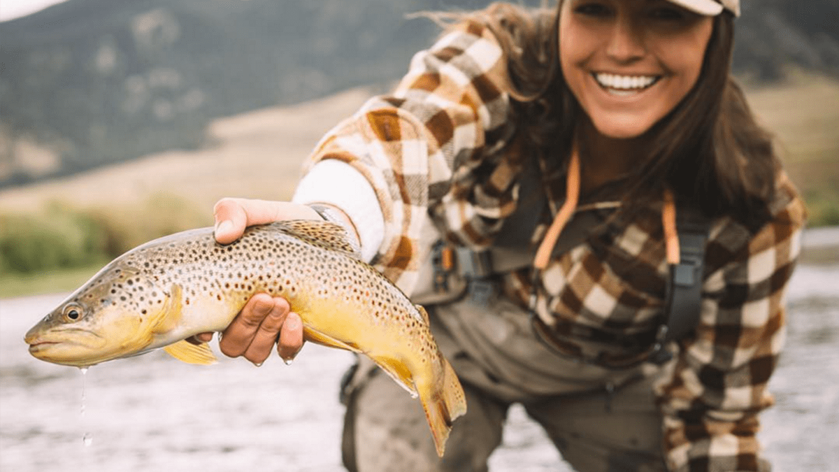 Unique trout fishing gift, Gifts for Trout Fisherman, Woman Fishing Gift.