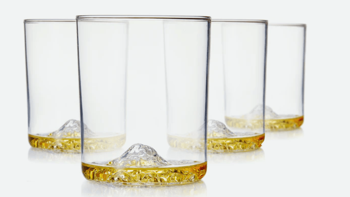 Mt. Rainier - Set of 2 Whiskey Glasses