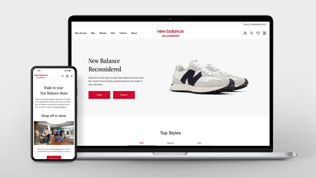 New balance online return clearance to store