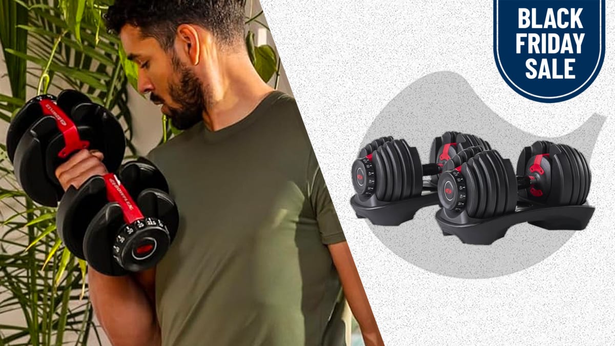 Bowflex dumbbell deals set for sale