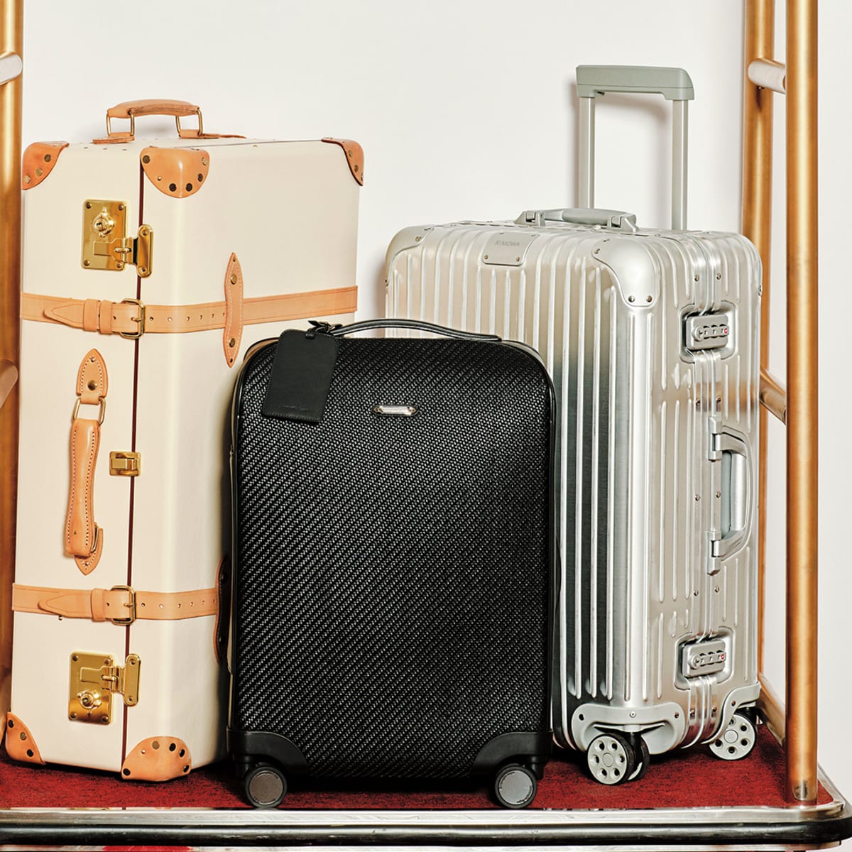Red suitcases a travel accessories concept 23858795 PNG