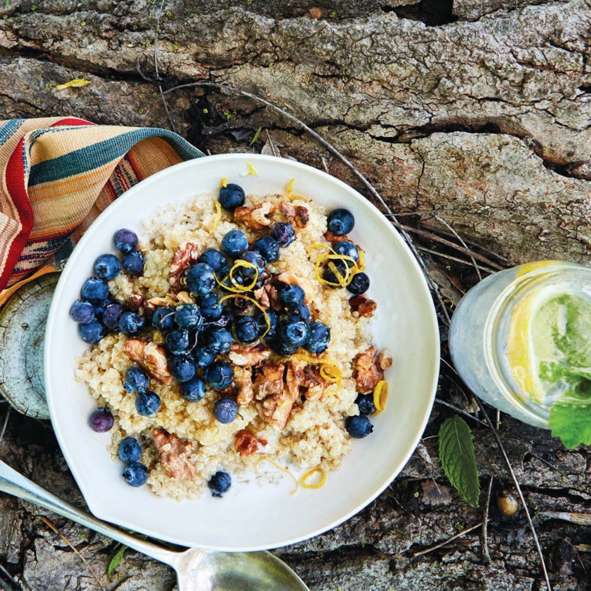 Quinoa Blueberry, Banana and Grape Breakfast Bowl – The Salted Cookie