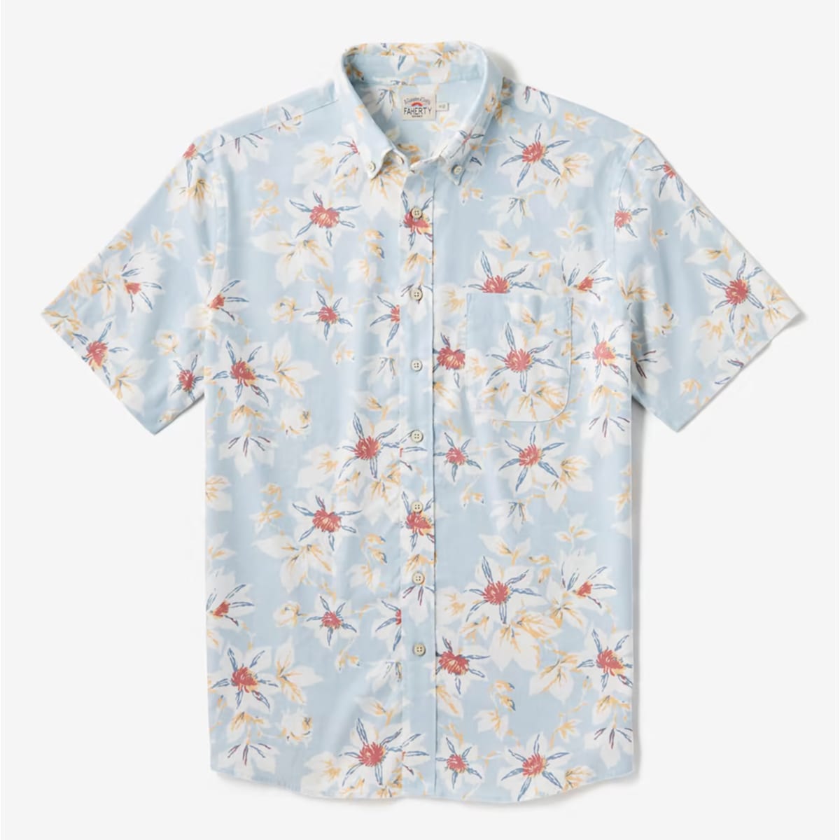 Shop this Faherty Short-Sleeve Floral Shirt or 50% Off - Men's Journal