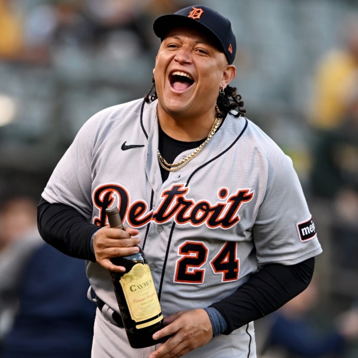 A's gift recovering alcoholic Miguel Cabrera bottle of wine - Los Angeles  Times