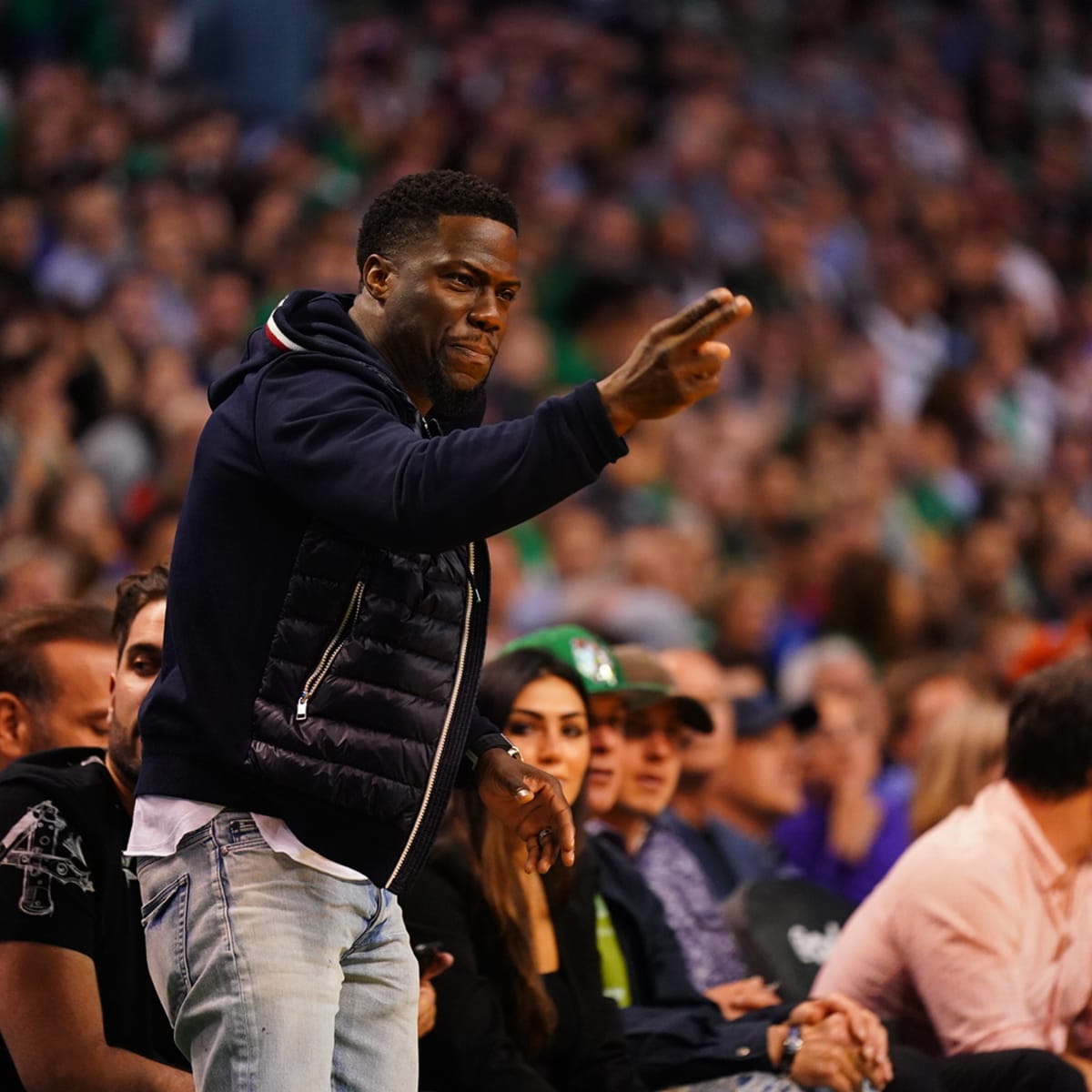 Jayson Tatum Gave Kevin Hart One Of His Son Deuce's Jerseys