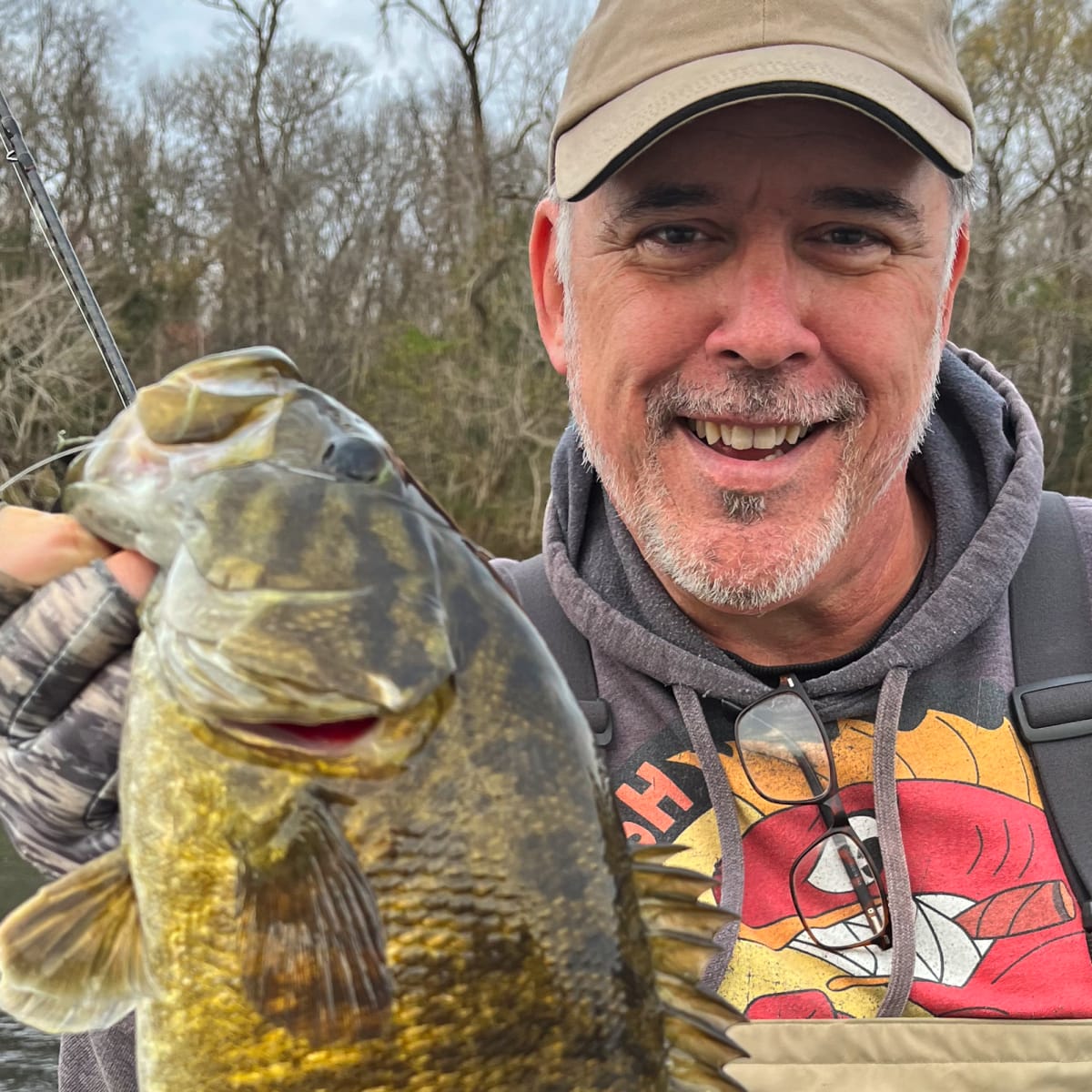 Big Smallmouth Bass in Little Rivers