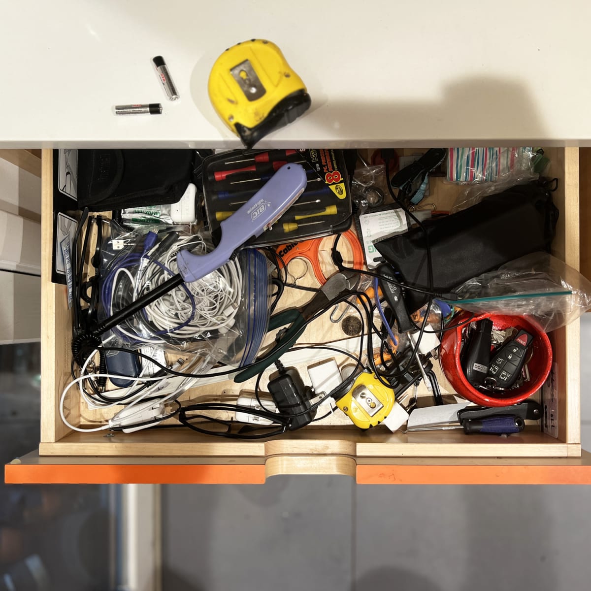 A Fridge Junk Drawer Is a Safe Place for Clutter