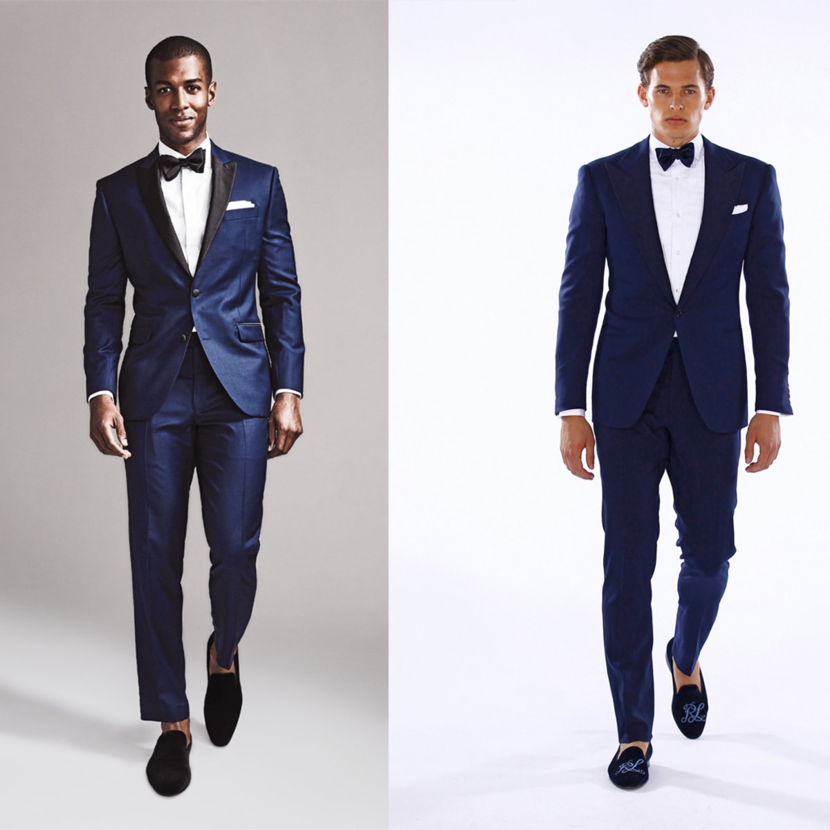 Navy blue tux sale with black shirt