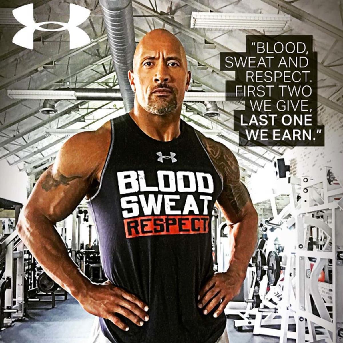 The rock under sales armour gear