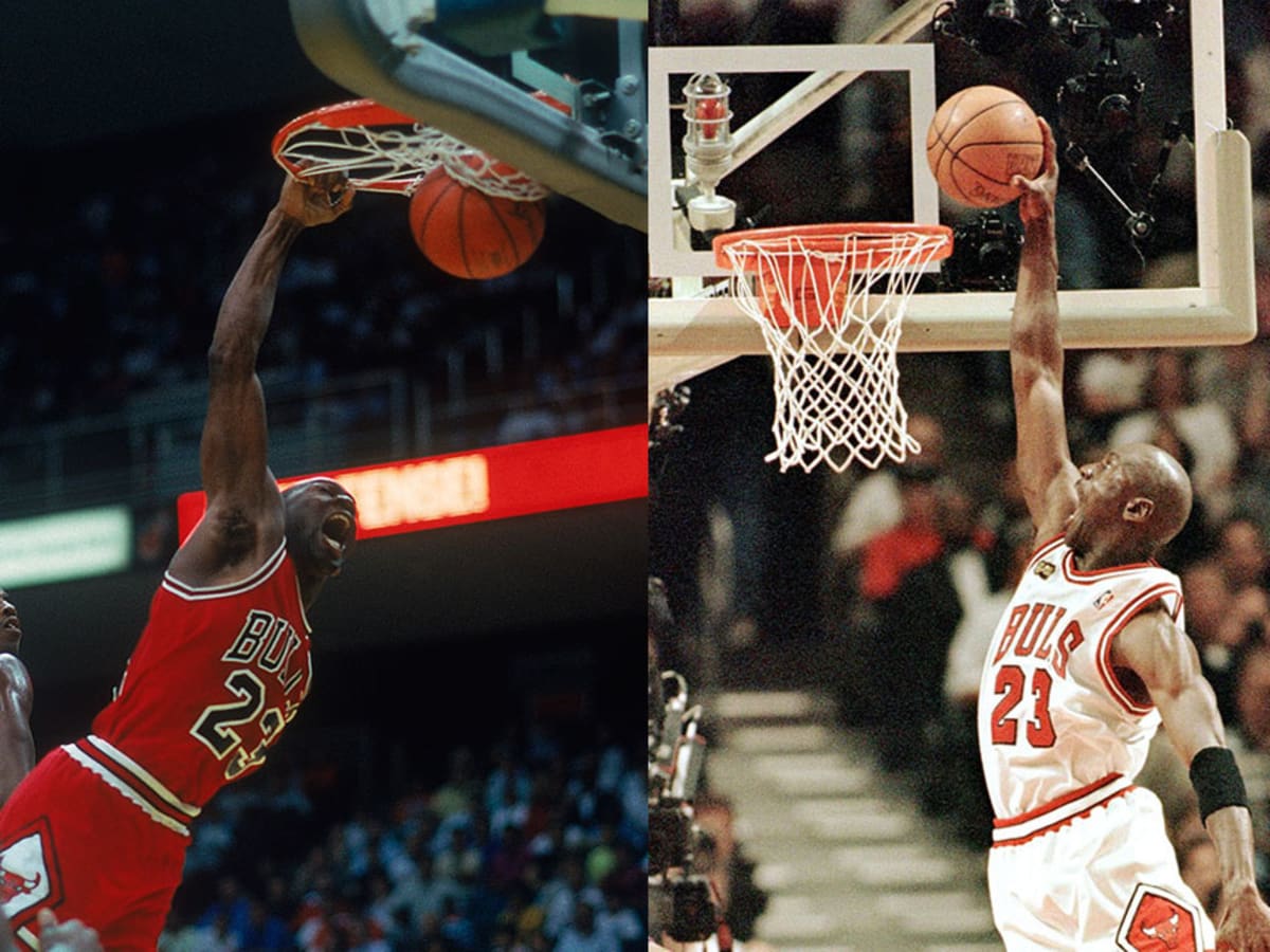 Chicago Bulls guard Michael Jordan goes up for a reverse layup during  News Photo - Getty Images