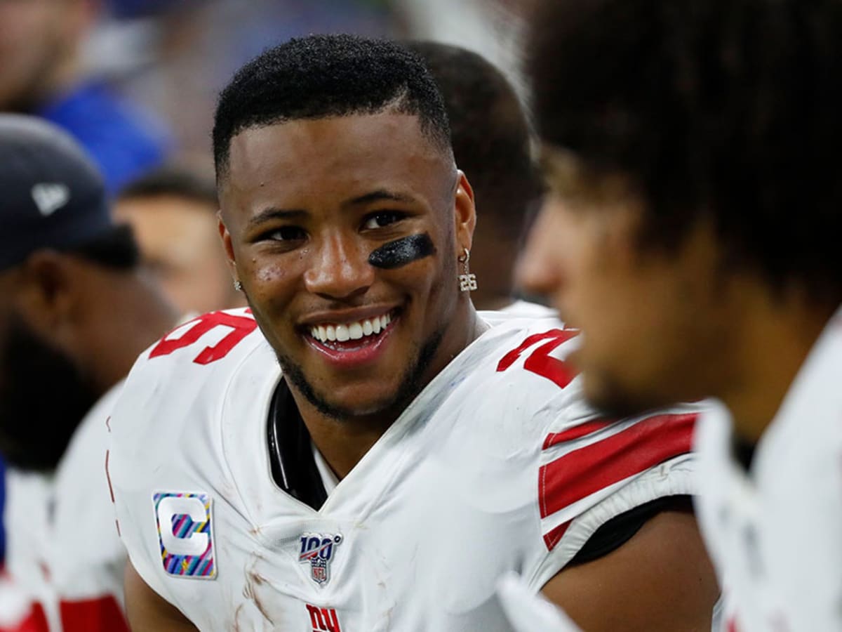 Giants RB Saquon Barkley on His Favorite Workout Gear and Training His  Quads - Men's Journal