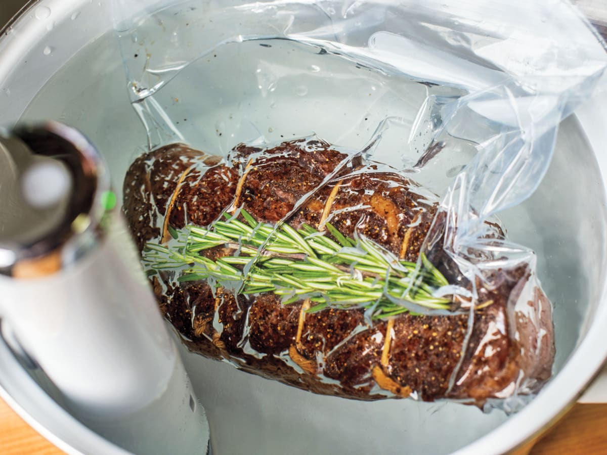 How important is weight in sous-vide cooking?