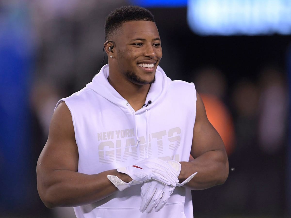 Saquon Barkley Talks Podcasts, His Super Bowl Pick, and Eli Manning - Men's  Journal