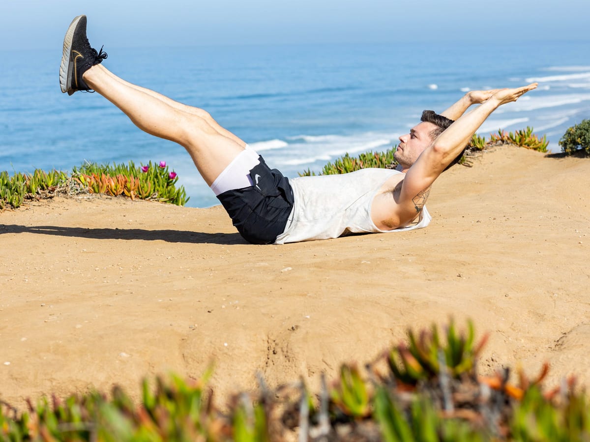 Assisted Bird Dog - Leg slide with lift