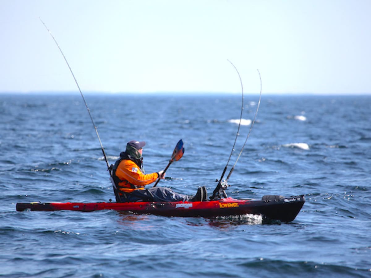Kayak Trolling With Multiple Lines - The more lines you can put in