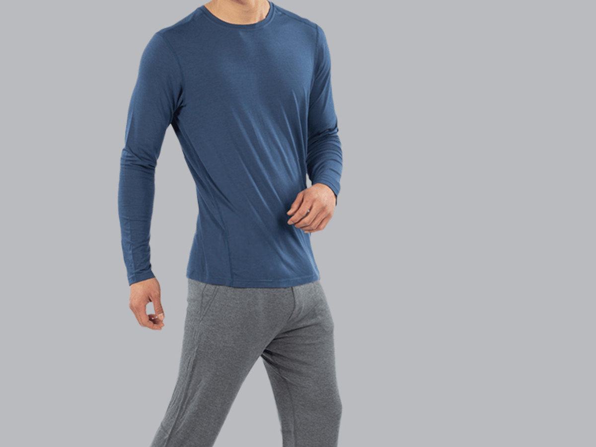 SAXX Long-Sleeve Sleepwalker Stretch-Modal T-Shirt, Sleepwear