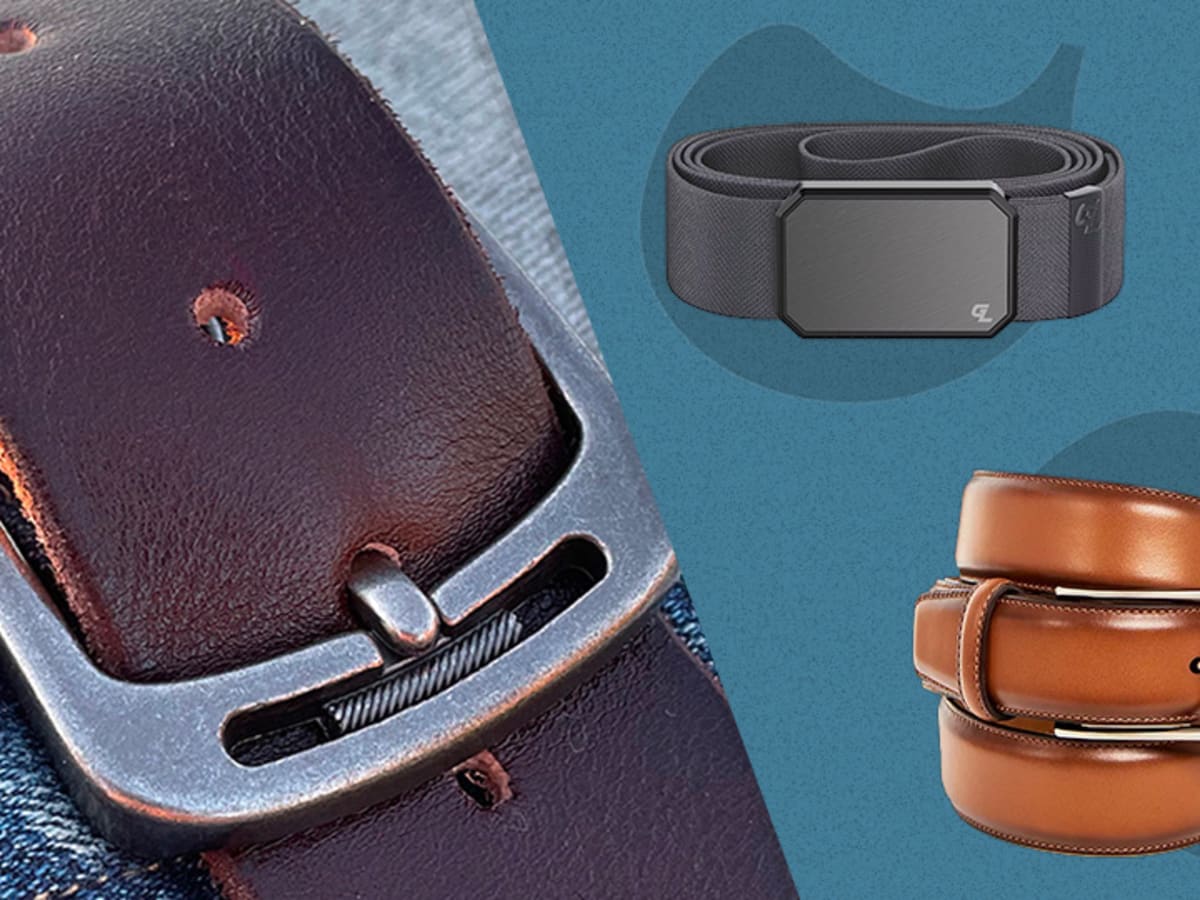 Mens real leather best sale belts