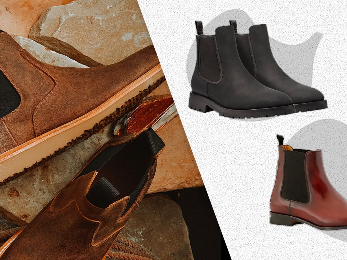 Mens chelsea boots sale with heel