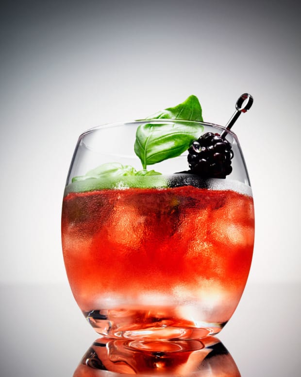 Raspberry basil iced drink jug, paths Stock Photo by maxsol7