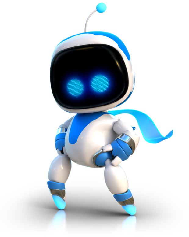 Photo of Astro Bot on a white background