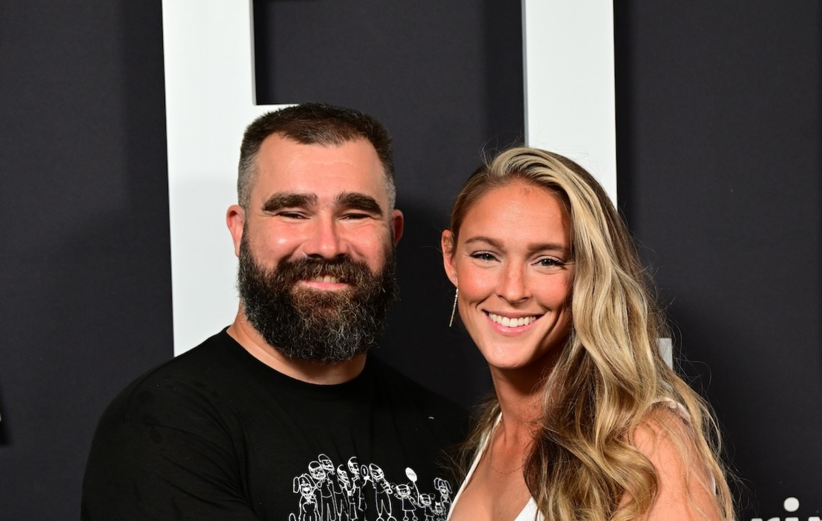 Jason Kelce Gets Schooled in Field Hockey by Wife Kylie at Olympics