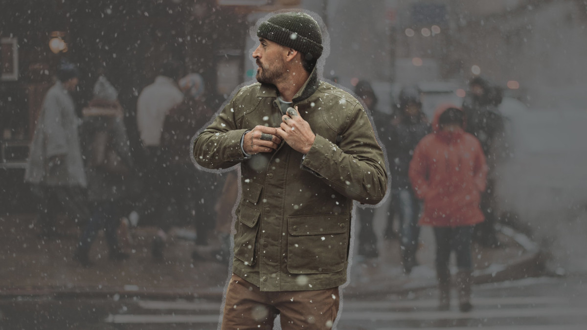 One of Huckberry's Waxed Jackets Dubbed 'Perfect' by Shoppers Is Over $100 Off in Five Colors
