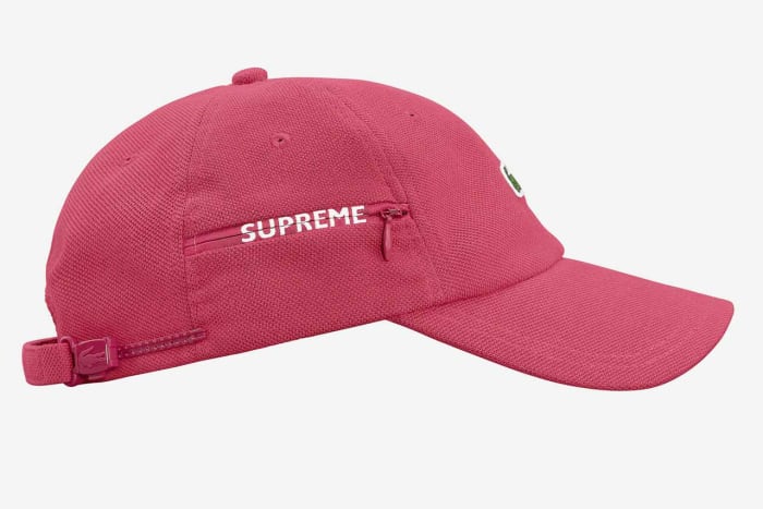 lacoste x supreme hat