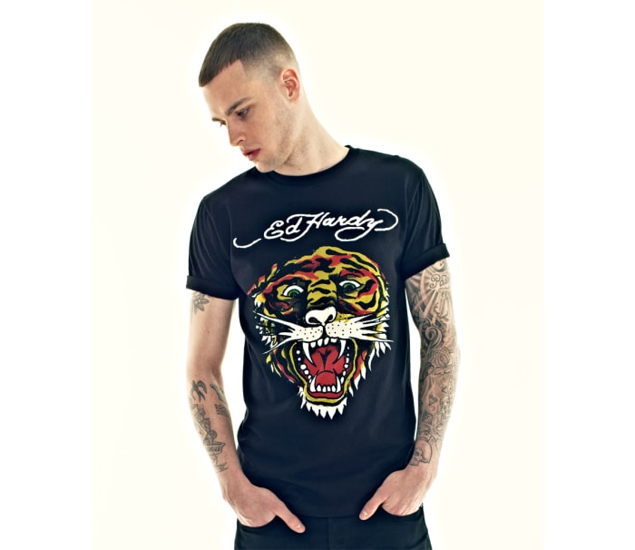 Ed Hardy Mens Tiger T Shirt 