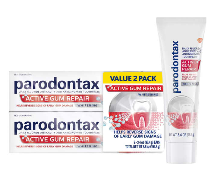 เสริมสร้างสุขภาพเหงือกของคุณด้วยยาสีฟันไวท์เทนนิ่ง Parodontax Active Gum Repair Whitening