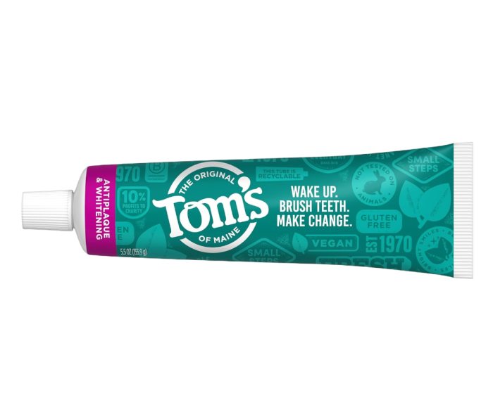 หากคุณไม่สบายใจกับฟลูออไรด์ ให้ลองดูที่ Tom's of Maine