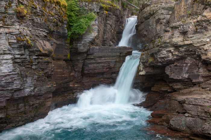 Hiker Dead After Accident At Glacier National Park's St. Mary Falls 