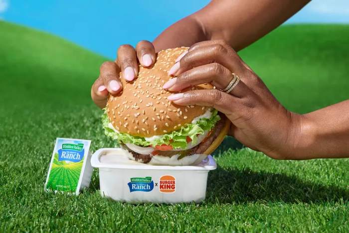 Burger King Introduces Giant Tubs Of Hidden Valley Ranch Dressing - Men 