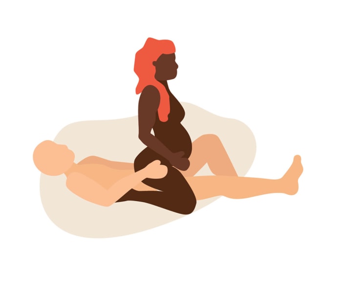 Reverse Cowgirl is one of the best pregnancy sex positions for women