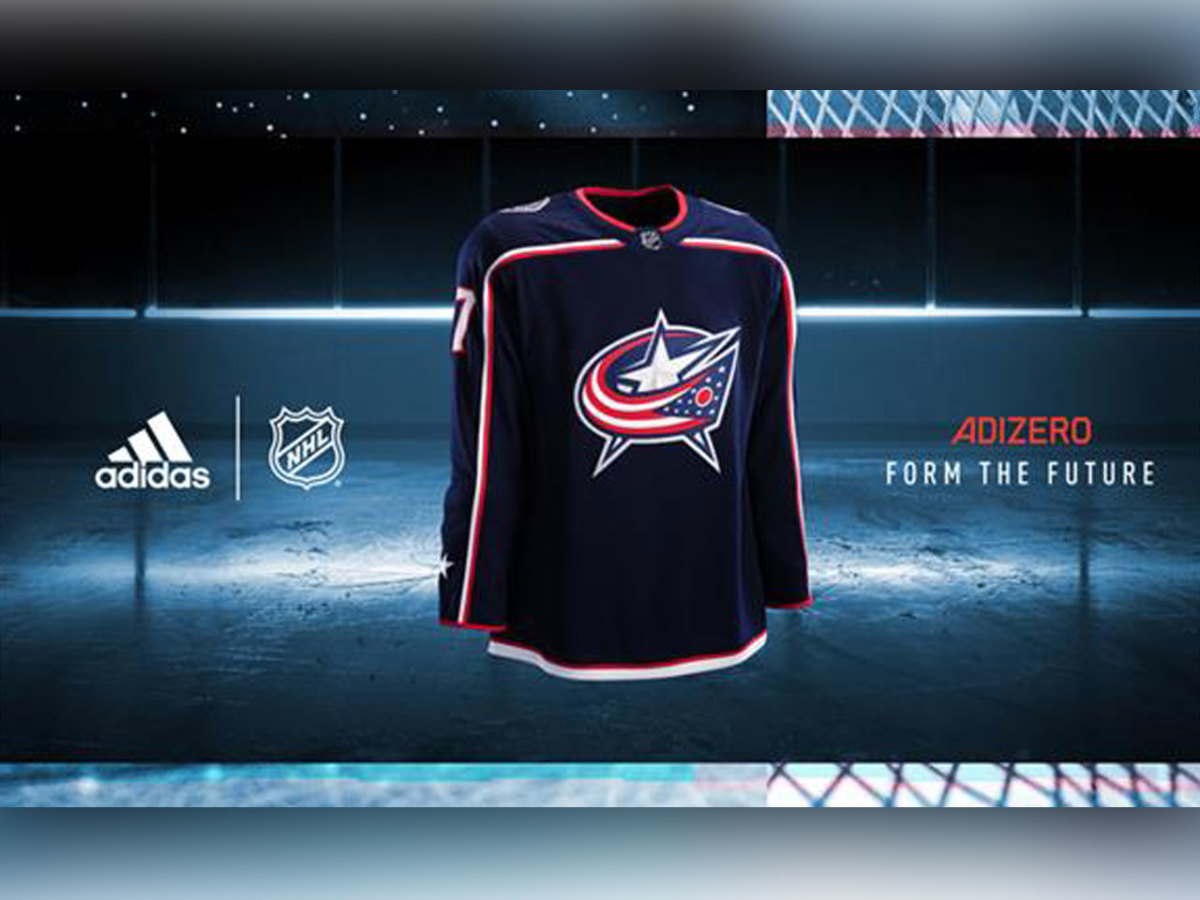 adidas Blue Jackets Home Authentic Jersey - Blue