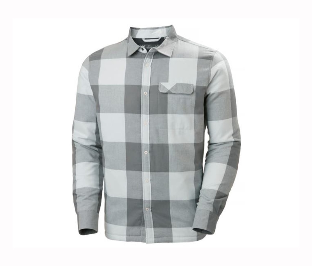 Thermal T-shirt - FLANNEL SHIRT PATTERN with silver