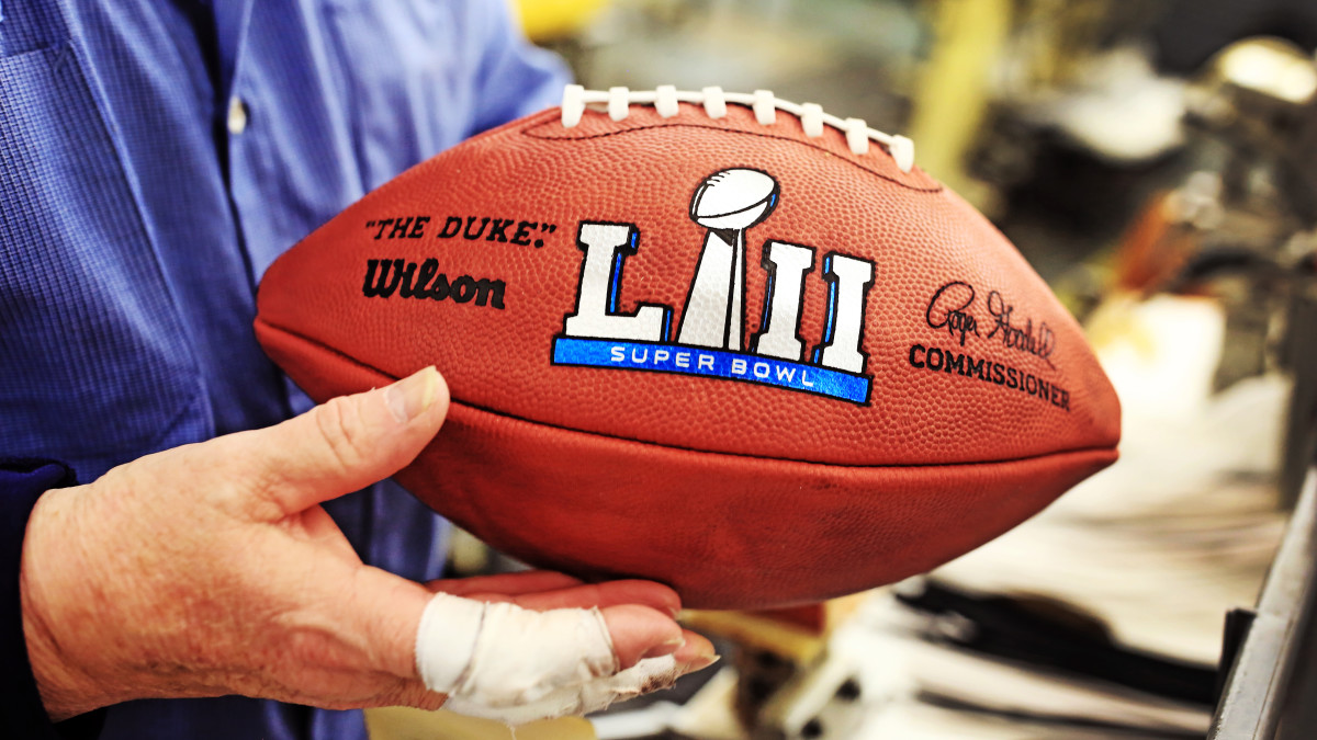 Ohio factory hand making all Super Bowl game balls