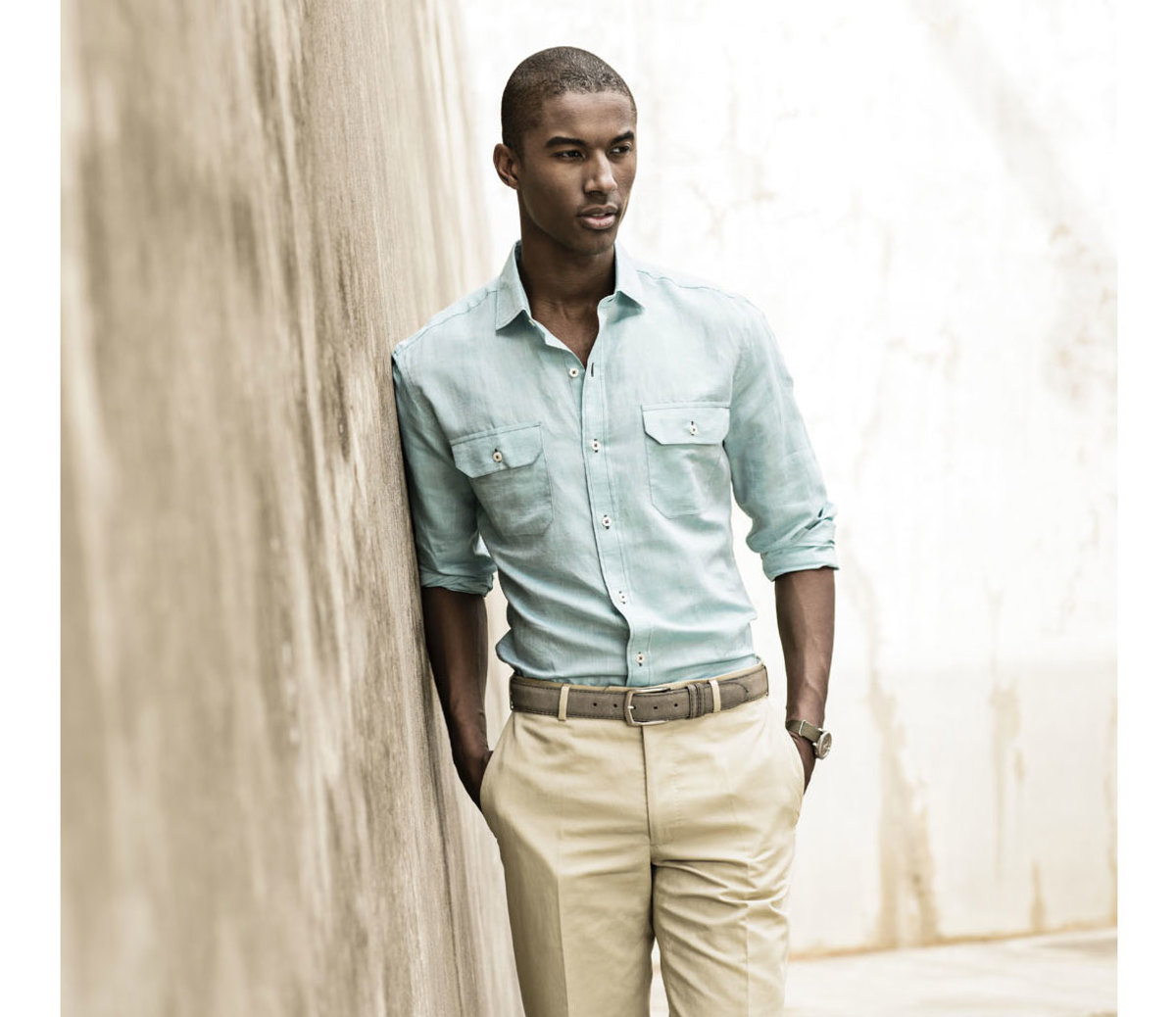 Khaki Muscle Fit Oxford Shirt | New Look