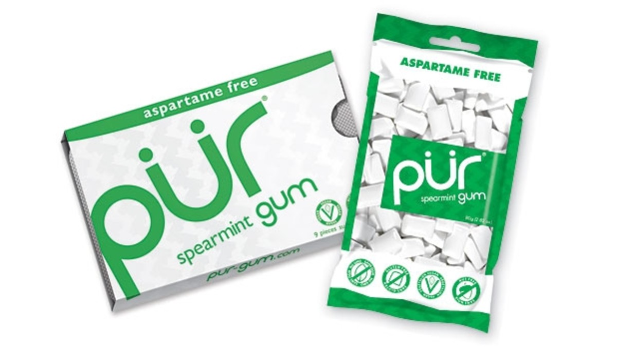 Pur Aspartama Free Cinnamon Chewing Gum, 9 count -- 12 per case
