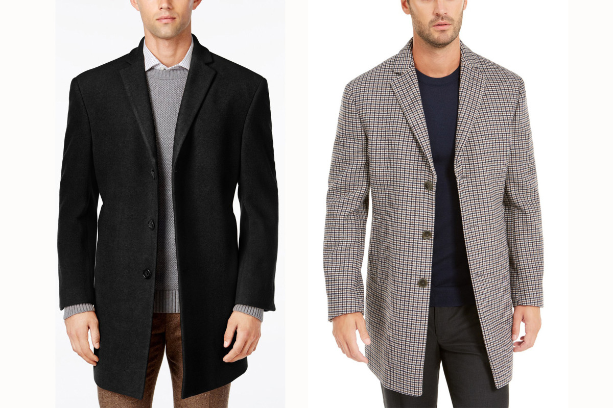 Save 74 Percent (or More!) on this Sweet Slim-cut Calvin Klein Overcoat ...