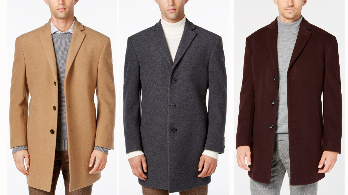 Save 74 Percent (or More!) on this Sweet Slim-cut Calvin Klein Overcoat ...